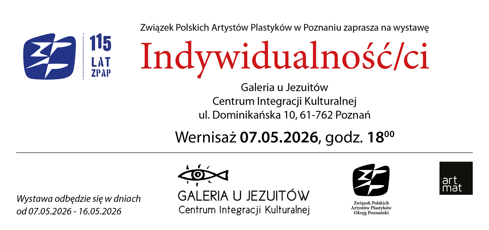 Indywidualność ci wystawa Okręgu ZPAP Poznań